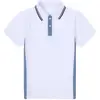 Young 100% Cotton Pique Breathable School Uniform Colors Block Unisex Polo T-shirts