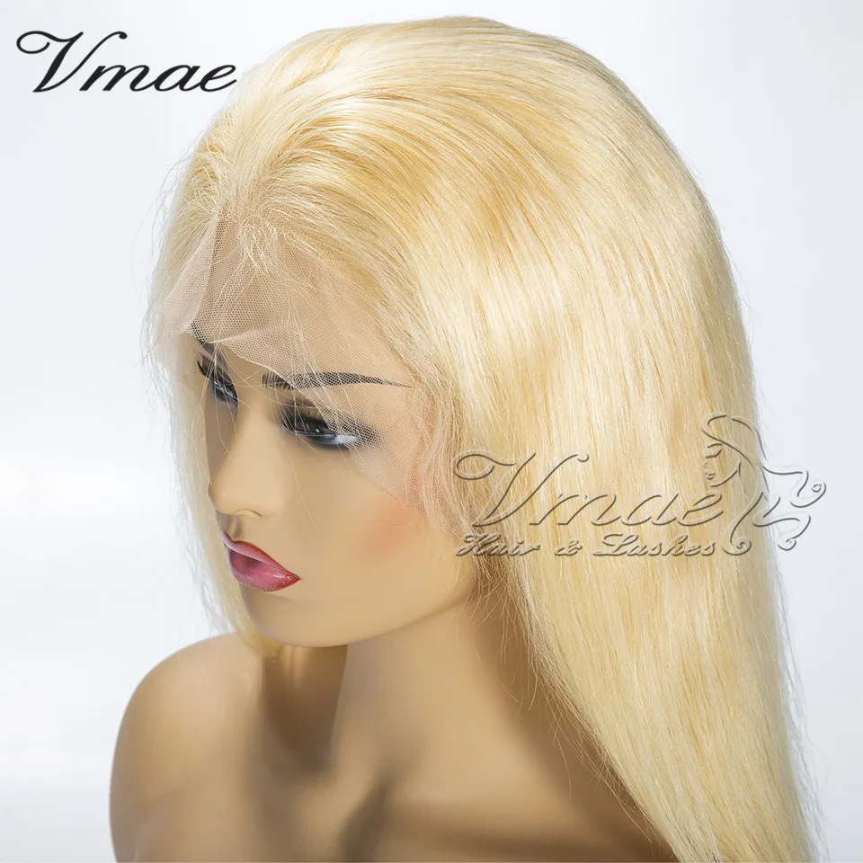 

VMAE Hot Russian Silk Straight With Baby Hair Virgin 20 Inch 613 Full Lace Wig 130 150 Density Human Hair Transparent Lace Wigs, N/a
