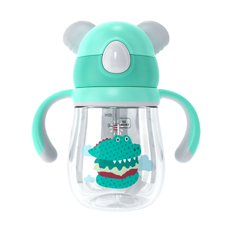 Original Design Tritan BPA Free Koala Shape Baby Water Cup With Straw