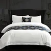 Best selling bedding set for adult microfiber cotton jacquard hotel bed linen decorative pillow cover