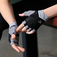 

Custom logo grip fingerless fitness women weight lifting gym gloves