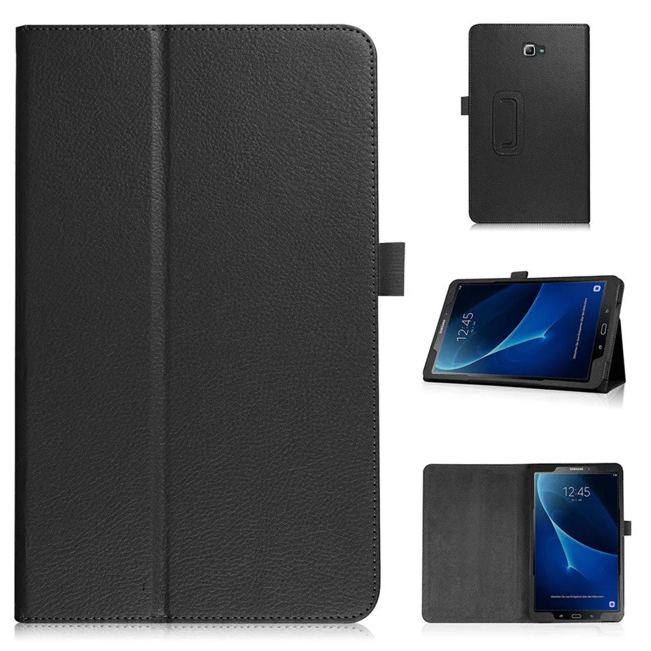 

Flip Protect Case For Samsung Galaxy Tab A A6 10.1 T580 T585 T580N SM-T580 Cover PU Leather Stand Case, 10 colors