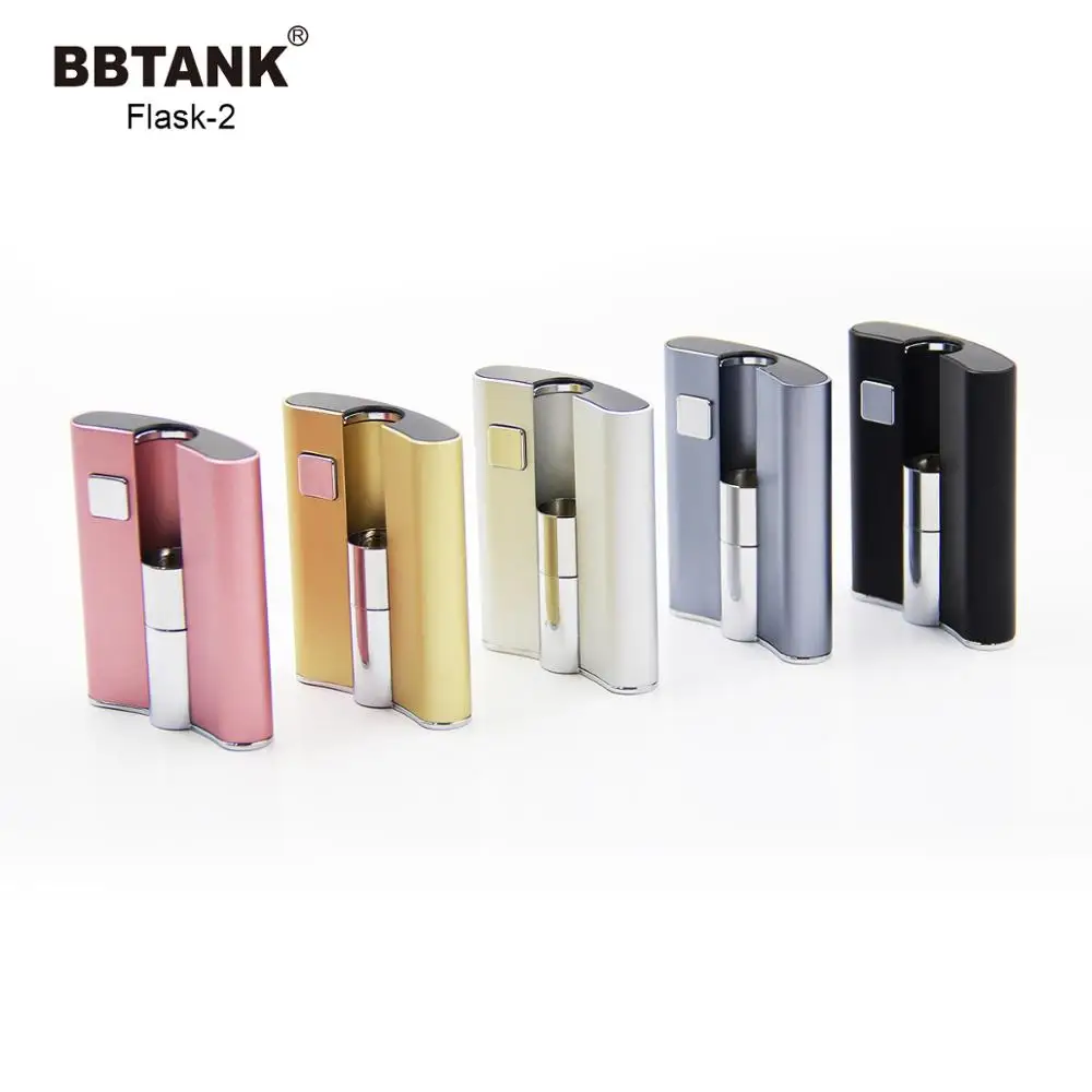 

BBTANK FLASK 2 Vape 510 Thread Battery for cbd oil, Black/silver