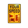 10 Years Factory cheap price aluminium solar powered led speed limit sign