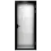 custom interior wood look front gatehouse gibraltar black surface mount single security hollow core steel door