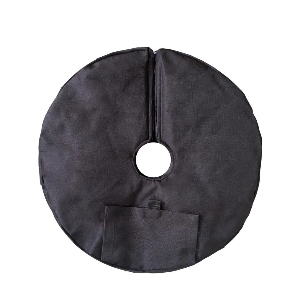 

Round Shape 900D Polyester Outdoor Patio Umbrella Base Weight Sand Bag, Black