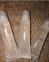 

juicy transparent clear lipgloss in transparent PVC tube