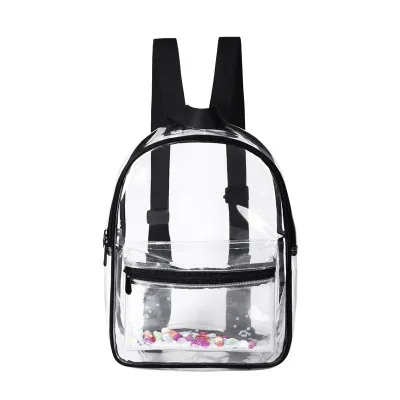 

PVC transparent school bag backpack girl,college school bag transparent pocket,heavy duty bag clear plastic school supplies
