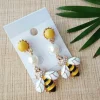 Fashion New Designs Jewelry Earrings For Women Girls Assorted Gold/Silver Plated Bumble Bee Small Stud Earrings Earring Set