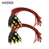 DC Power Pigtail Male Cables (Upgraded 18AWG) with 2.1mm Connectors Barrel Jack Tinned Lead for Home Security Surveillance Came
