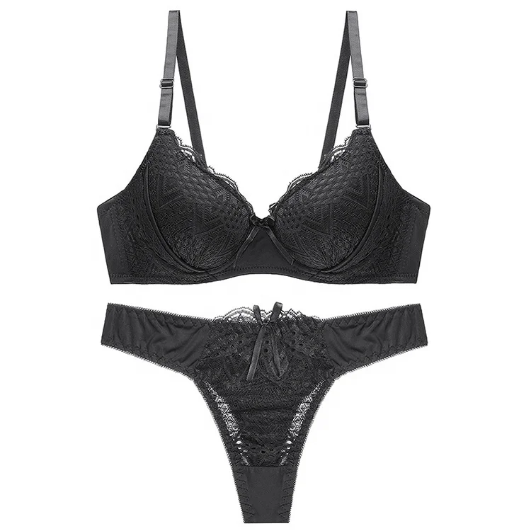 

Facy new design european sexy hot women panty soutien gorge luxurious thong lace bra set