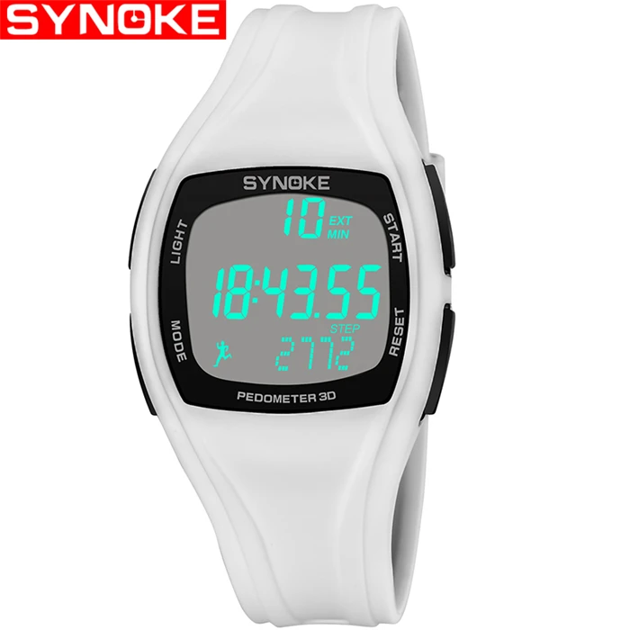 

SYNOKE 9105 Men Sport Watch Pedometer Calories Square Black Watches Waterproof Shock Digital Wristwatches Gift for Man