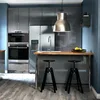 Elegant model free 3D design high gloss kitchen cabinet door for Bankok