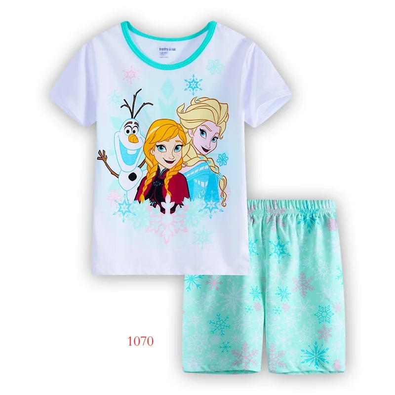 

Short Sleeve Children Pajamas cotton sleepwear Set summer Boys pyjamas Cartoon girls