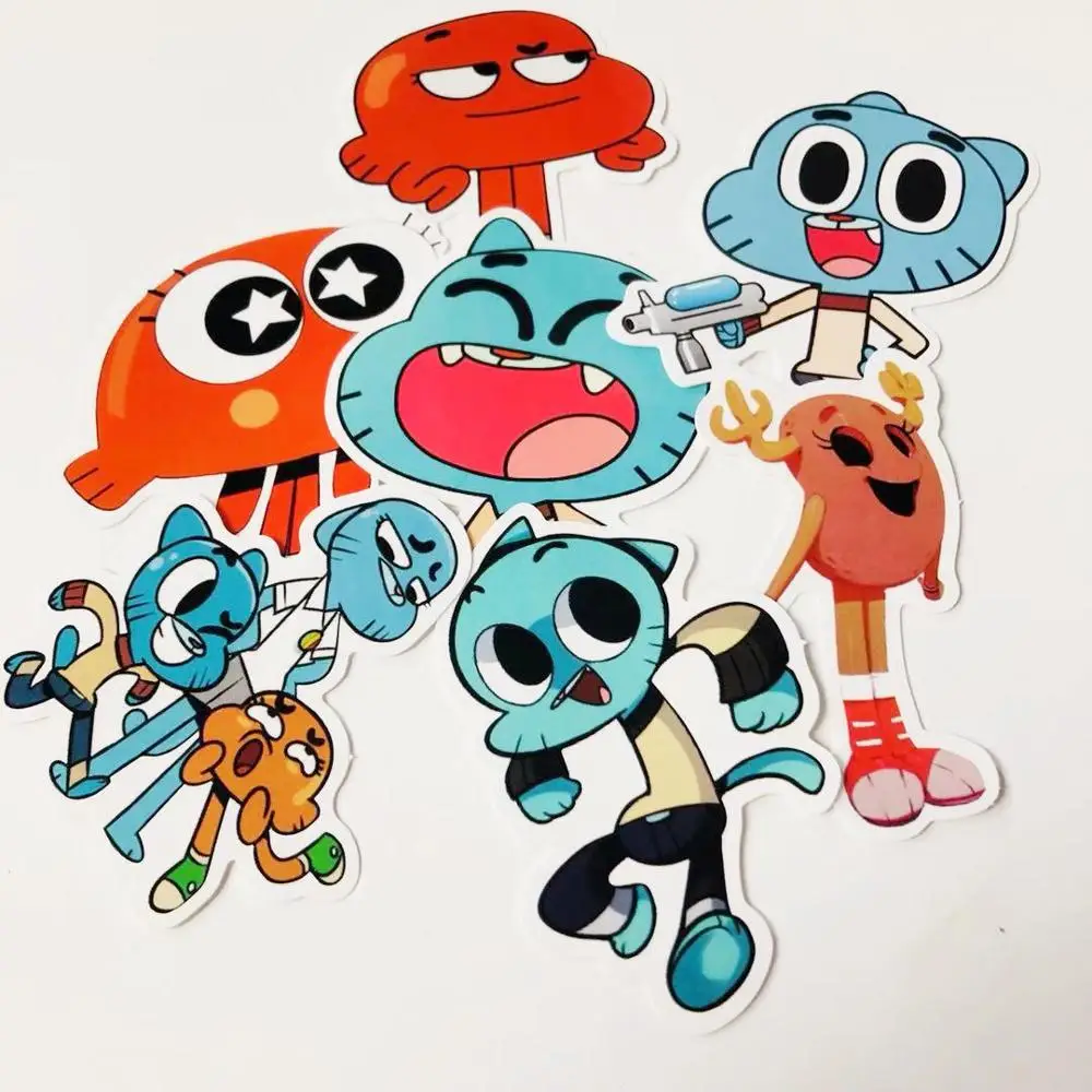 

36 Amazon Hot Sale 35 Styles Cartoon PVC Personalized Graffiti Sticker Wall decoration stickers, Multiple colour