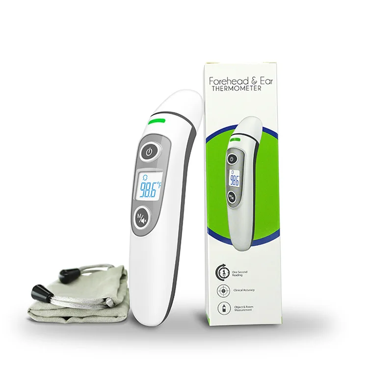 
2020 New Product Accuracy Handheld Digital Ear Forehead ir Household Bluetooth Baby Celsius Infrared Thermometer 