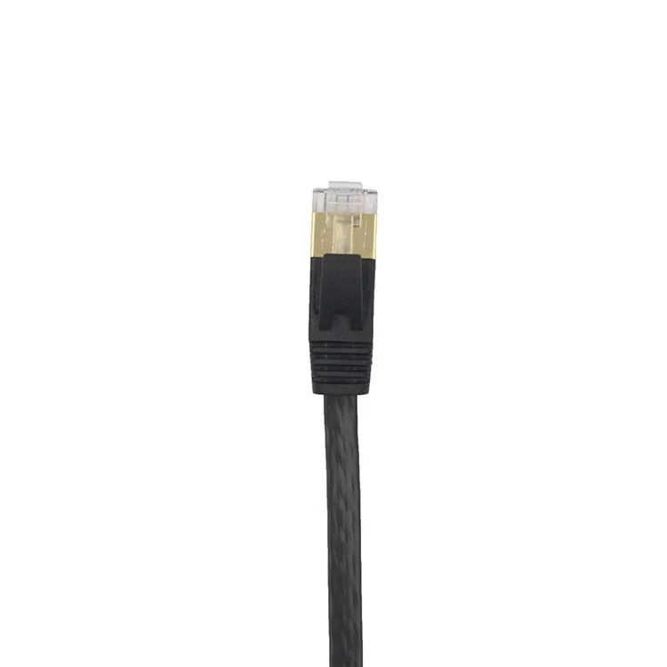 
cat7 patch cord sstp shielded black pure copper cat 7 Ethernet cable 