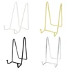 Wire Decorative Stand Plate Holder Picture Frame Rack Photo Stand Menu Card Display