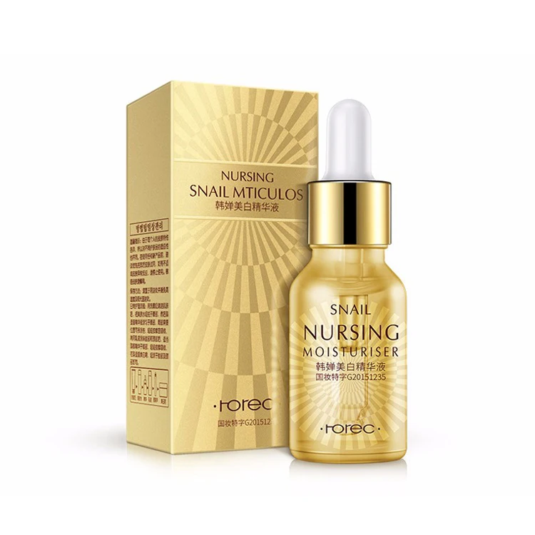 

Rorec snail moisturizing anti aging essence whitening serum