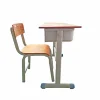Two Seater School Desk & Chair Classroom Bench Furniture Wooden Study Table For Children