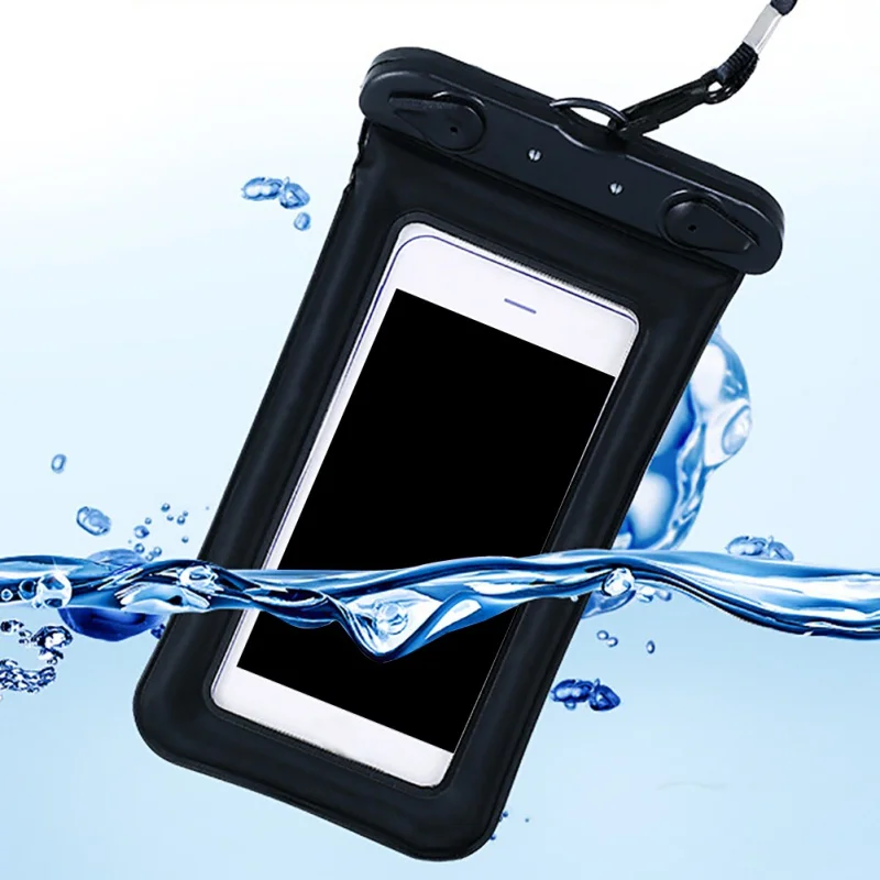 

Float Airbag Waterproof Swimming Bag Mobile Phone Case Cover Dry Pouch Universal Diving Drifting Driving Trekking Bags