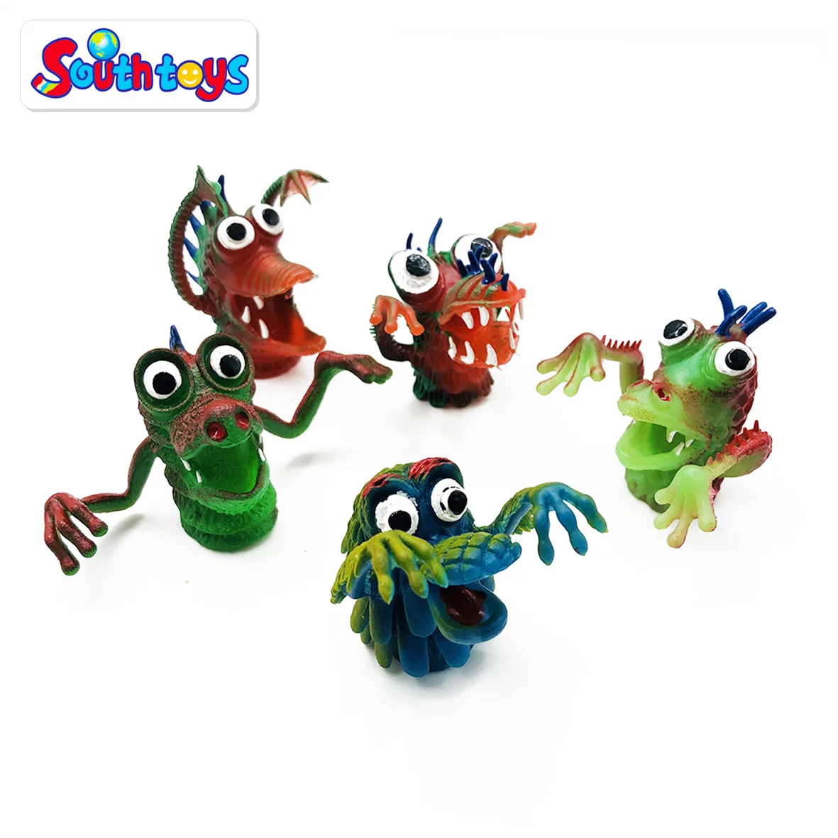 rubber monster finger puppets