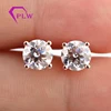 Provence gem old european cut moissanite earring stud 2 carat 14k