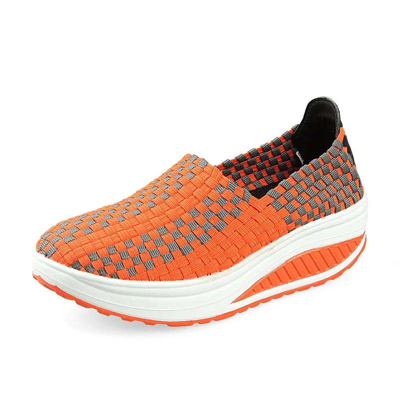 

2019 cheap elastic upper woven shoes for Women