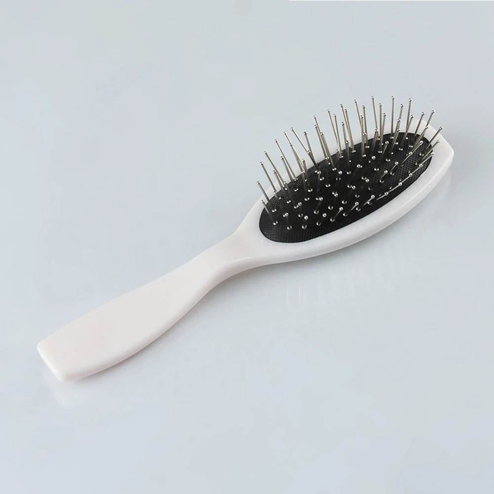 

Wholesale promotion plastic salon hair brush steel needle wig hair brush, White&black&pink&yellow