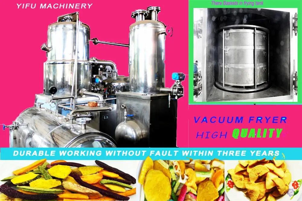 
Fruit chips vacuum fryer, Vegetable fruit chips fryer machine hot sale 