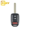 3 Buttons 2+1 Buttons MLBHLIK6-1T Keyless Entry Remote Car Key Fob Replacement for Honda Crosstour CR-V Fit HR-V Auto Parts