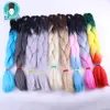 Stocks Ombre Jumbo Synthetic Braiding Hair Crochet Blonde Pink Blue Grey Hair Extensions Jumbo Braids