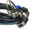 6 ft VGA HD15 Male to 5 BNC PC MAC RGBHV Video Graphics Component Breakout Cable
