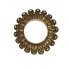 Classic Home Decor round Decor Gold Poly resin Wall Mirror