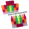 FROGFUN GQC Magic Cube Highlighter, Stackable, More than 12 ink colors, with or without scent