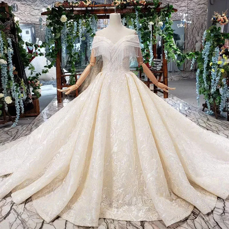 

HTL415 luxury dresses for women women off shoulder dresses online shopping wedding gowns