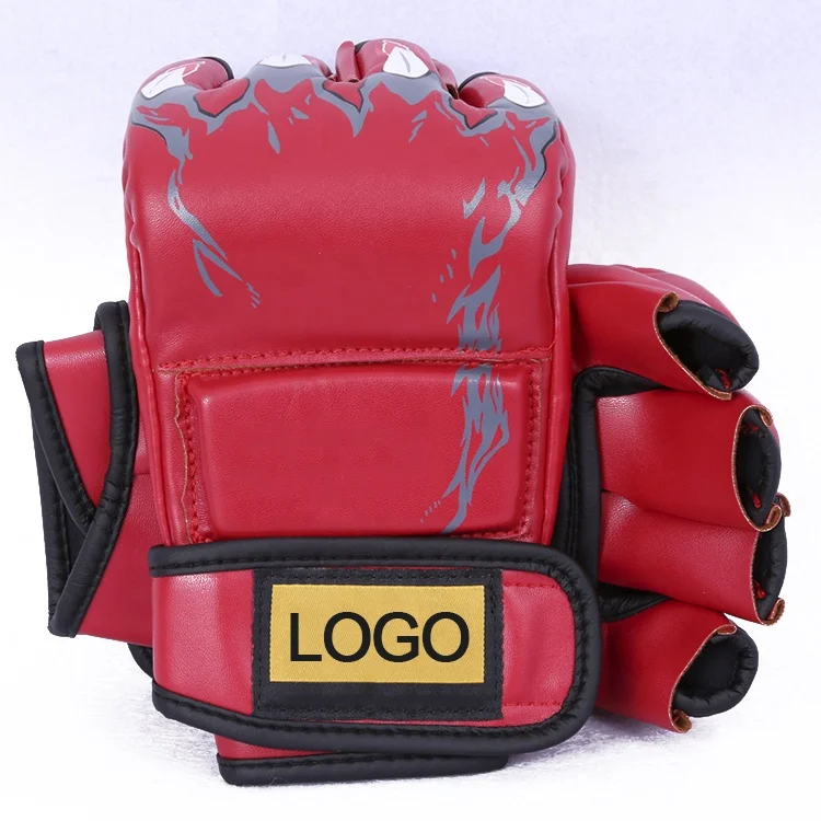 

Custom logo high quality pu boxing gloves durable breathable mma gloves, Red,blue and black,white,yellow