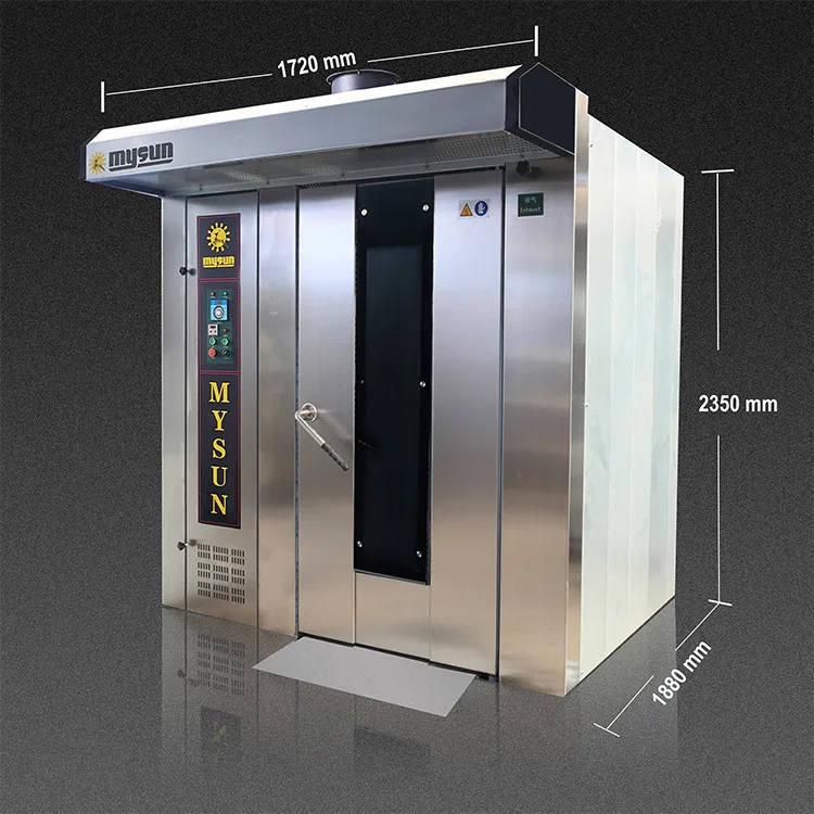 
prices 64 trays gas mini rotary bread oven bakery/stainless steel baking oven for bread 