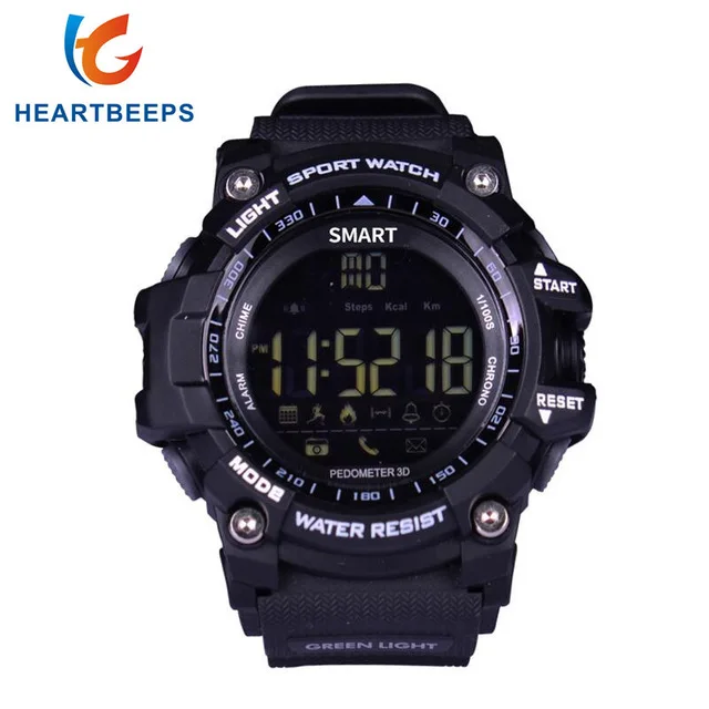 

New EX16 Sport Bluetooth Smart Watch Xwatch 5ATM IP67 Waterproof Smartwatch Pedometer Stopwatch Alarm Clock LONG TIME STANDBY