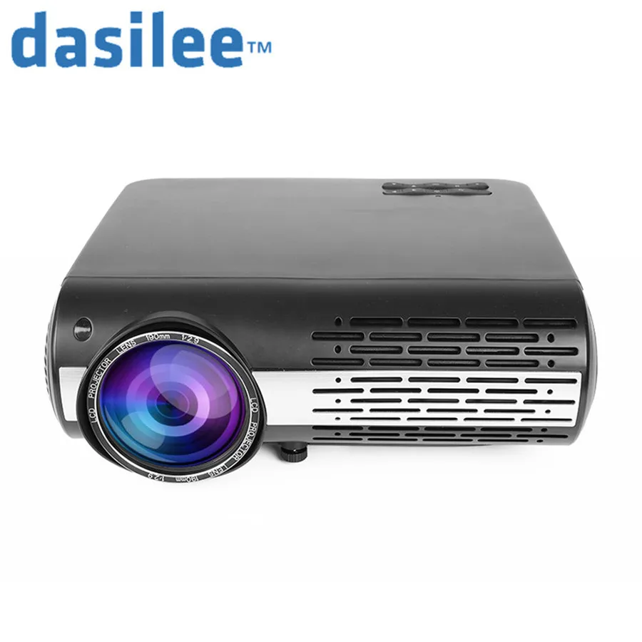 

Dasilee Full HD 1080P LED Hologram Daylight Beamer Home Projector, Black&white