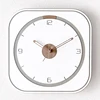 Guangzhou 12 inch Non-ticking Forescolor Square Home Decoration Clock Wood Quartz Watch Wall,Color Box Packaging