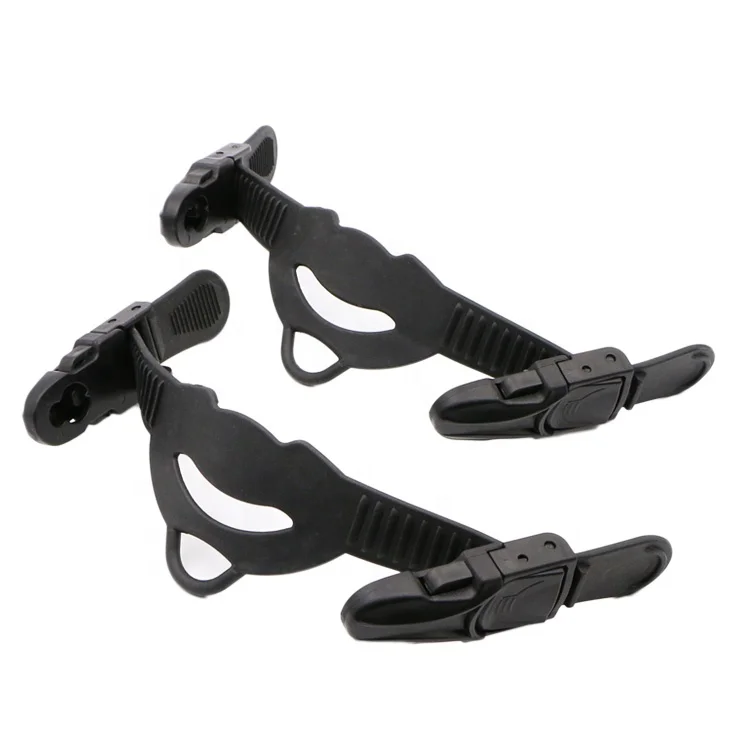 

TPR Rubber Diving Fins Replace Strap With Quick Release Buckle Set, Black