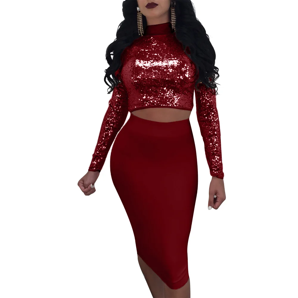 

Fashion Crop Top Long Pants Women Clothing Two Piece Pants Set Apparel, Customized