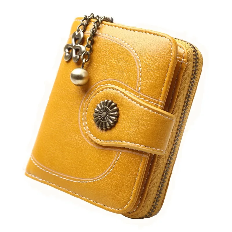 

Retro Style Ladies Wallets Pu Leather Coin Purse Clutch Bag Short Zipper Card Holder