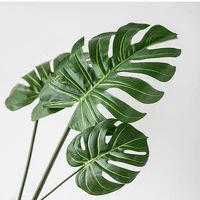 

Yiyun Wholesale Small Size Tropical Palm Leaves Artificial Palm Leaves Monstera With Stem