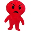 New Style Stuffed Plush Expression Doll For Keychain
