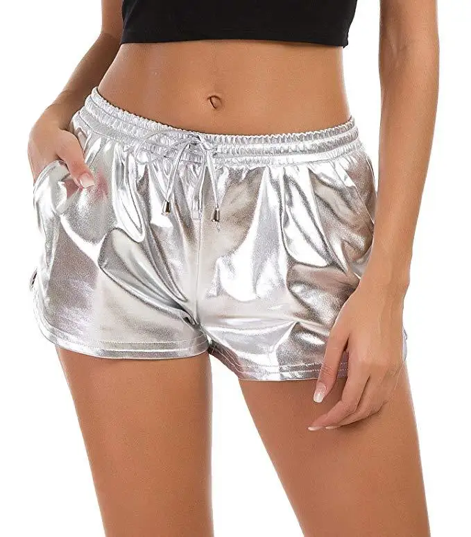 

New Golden Metallic Shine Sport shorts, Customized color