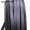 11mm*5mm Lychee Pattern Flat Leather cord for bracelet making flat leather strips wide leather rope bracelets materials sale