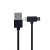 USB Data Line T Model Android Apple Dual-purpose Charging Line with Two Interfaces