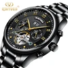 Kinyued J009 Round Shaped Watches Men Luxury Brand Automatic Double Stainless Steel Watches For Men Month Week Date Show Watch